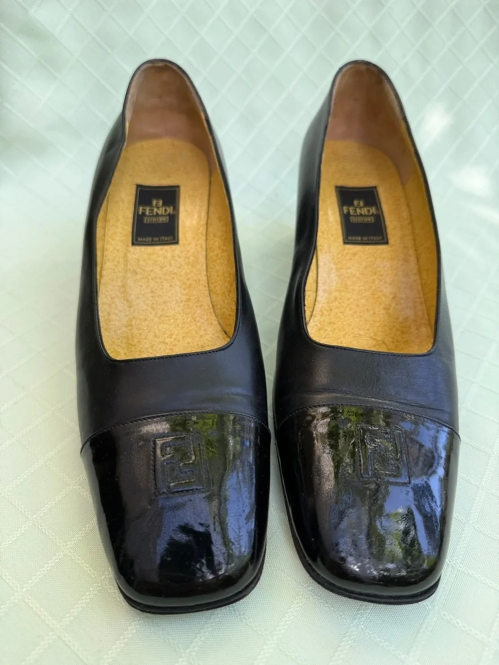 Vintage black Fendi all leather shoes